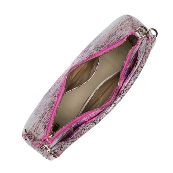 Brahmin Pink Cobra Bekka Shoulder Bag & Veronica Wallet Set NWT - Picture 14 of 16